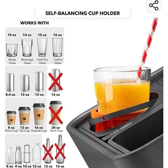 Couch Holder Cup Tray - Picture 2 of 8